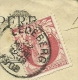 74 Op Brief Met Stempel LEDEBERG, Met Firmaperforatie (perfin) "H V " Van LOUIS VAN HOUTTE PERE / GAND - 1863-09