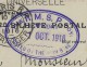 GB - CAP VERT   CP OBLITERATION PAQUEBOT  A ETUDIER  POUR LA FRANCE  1916 - St.Vincent (...-1979)