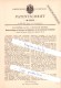 Original Patent  - M. M. Mossig & Co. In Neustadt-Siegmar , 1885 , Ringelmuster Auf Strumpfstuhl !!! - Historische Dokumente