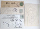 Lot 4x CPA Litho RELIEF Voeux Art NOUVEAU Illustrateur LANGAGE Fleur Pensée 1x Usa Cachet Timbre Haviamill 1912 - Colecciones Y Lotes