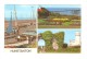 CPA : Hunstanton : 3 Vues - Port - Jardin - Ruines 3 Views : Pier  - Garden  - Old Light House - Autres & Non Classés