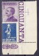 Italien 1924 Sass.#12b ** 50Cent Violett Mit Werbung "De Montel" Blau ** Attest Raybaudi - Stamps For Advertising Covers (BLP)