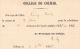 F114 - COLLEGE DE COLMAR - RECU POUR RETRIBUTION TRIMESTRE ANNEE SCOLAIRE 1855  - Alsace - Haut Rhin - - Diplomas Y Calificaciones Escolares