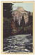 USA, YOSEMITE NATIONAL PARK CA~NORTH DOME-MERCED RIVER View From HAPPY ISLES~c1940s Unused Vintage California Postcard - USA National Parks