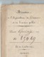 Brevet D´Invention De 15 Ans/Garniture Métallique De Locomotives à Vapeur/Labroue/Bordeaux/1 869  DIP20 - Diplome Und Schulzeugnisse