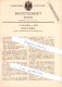 Original Patent  - F. Poduschka In Wien , 1884 ,  Verschluß Für Beinkleider !!! - Leibwäsche