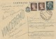 CASTEL DEL PIANO GROSSETO 1944 - CARTOLINA POSTALE VINCEREMO CENT. 15 CON COMPLEMENTO IMPERIALE CON FASCI  - S7341 - Storia Postale