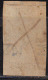 New Zealand Used One Penny Watermark NZ 1867 Imperf., Adhesive, Slate /  Red Type ?,   Fiscal, Revenue - Fiscaux-postaux