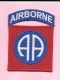 Patch D´épaule 82ème Division Aéroportée Américaine. - Scudetti In Tela