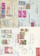 ITALIE - 1956/78 - LOT De 4 ENVELOPPES EXPRES Pour La SUISSE - GENOVA Avec ETIQUETTE AU DOS + BOLZANO + MONTIGNOSO.... - Machines à Affranchir (EMA)