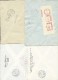 ITALIE - 1956/78 - LOT De 4 ENVELOPPES EXPRES Pour La SUISSE - GENOVA Avec ETIQUETTE AU DOS + BOLZANO + MONTIGNOSO.... - Frankeermachines (EMA)