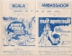 AMBASSADOR, ELDORADO, SCALA Et  VARIETES (Bruxelles) - LES 55 JOURS DE PEKIN (de 1961 à 1972)et Autres. - Cinema Advertisement