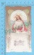 Santini Holy Card Image Pieuse ( Ecce Panis Angelorum ) Chromo Dorure Debut 20e Siecle Recto/verso - Images Religieuses