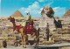 CAIRO:THE GREAT SPHINX OF GIZA AND MIKERINOS PYRAMID,POSTCARD FOR COLLECTION,RARE,EGYPT - Sphinx