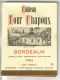 LOT 3 ETIQUETTES BOUTEILLE VIN - Bx  "Chateau Fontana"1994, Bx "Château Tour Chapoux 82, Médoc "Chateau Queyzans" 92 - Lots & Sammlungen