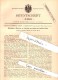 Original Patentschrift - M. Barker Nairn In Kirkcaldy , Scotland , 1882 , Machine For The Manufacture Of Linoleum !!! - Fife