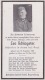Sterbebild Leo Schlageter Totenzettel 1906 - 1942 Gefreiter In Einem Infanterie Regiment Gefallen Im Osten - War 1939-45