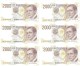 ITALIA BANCONOTE DA LIRE 2000  MARCONI LOTTO DI 6 CONSECUTIVE  SERIE AB 557903 A-AB 557908 A   FDS - 2000 Lire