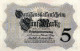 Germany,5 Mark,5.8.14,P.47b, Serie: S.8197757, 7 Stellig,see Scan - 5 Mark