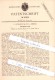 Original Patent  - G. Goliasch & Co. In Berlin , 1886 , Schlagfeuerzeug , Feuerzeug !!! - Andere & Zonder Classificatie