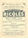 Delcampe - 10 Cartes Anno 1900 PUB RICQLES Chromos Superbe Litho - Enfants Chansons Musique GERBAULT - Collections