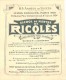 Delcampe - 10 Cartes Anno 1900 PUB RICQLES Chromos Superbe Litho - Enfants Chansons Musique GERBAULT - Colecciones