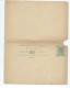 HONG KONG  CARTE LETTRE AVEC REPONSE 1893 - Postal Stationery