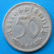 Allemagne Germany Deutschland 3ème Reich 50 Reichspfennig 1940 G Km 96 RARE ! - 50 Reichspfennig