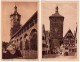 ROTHENBURG Ob Der TAUBER, 6 Cartes Postales: Weisser Turm, Rödergasse, Plönlein, Stöberleinsturm, Siebersturm, Wehrgang - Ansbach
