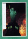 New York Statue Of Liberty Fireworks - 2 Scans - Estatua De La Libertad