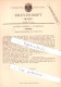 Original Patent  - Johann Bammes In Nürnberg , 1883 , Aufzug Für Kreisel , Brummkreisel , Spielzeug !!! - Toy Memorabilia