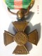 Médaille Croix Du Combattant Volontaire De 1914-1918 En Réduction Diam.12 Mm - Bon état. - Otros & Sin Clasificación