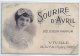 Carte Parfumée Sourire D'Avril Viville-Paris A843E Du Fontan Cote 200 à 250 Frs  Scan Recto-verso Plis état - Anciennes (jusque 1960)