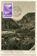 ANDORRE CARTE MAXIMUM DU N°76  GORGES DE SAINT-JULIA  OBLITERATION 4-12-43 ANDORRE LA VIEILLE - Cartas Máxima