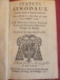 STATUTS SYNODAUX Publiez Dans Le Synode Général Tenu à Mende Les Vingt-deux & Vingt Trois Octobre 1738 - 1701-1800