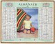 CALENDRIER GF 1954 - Joyeuses Vacances (enfant Et Sceau De Plage) - Imprimerie Oberthur - Grand Format : 1941-60