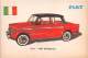 02739 "FIAT  1200  GRAN LUCE BERLINA" AUTO - CAR - FIGURINA ORIGINALE - ORIGINAL TRADING CARD. SIDAM - TORINO. 1961 - Motoren