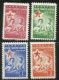 TURCHIA - TURKÍA - TURKEY 1957 POSTAL TAX CHILDREN SEGNATASSE BAMBINI COMPLETE SET SERIE COMPLETA MNH VARIETY VARIETA´ - Timbres-taxe