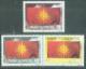 MK 1993-04-6 FLAG, MAKEDONIA, 3SHEET OF 50v, MNH - Nordmazedonien