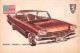 02754 "DODGE SENECA SEDAN"  CAR.  ORIGINAL TRADING CARD. " AUTO INTERNATIONAL PARADE, SIDAM - TORINO". 1961 - Motoren