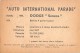 02754 "DODGE SENECA SEDAN"  CAR.  ORIGINAL TRADING CARD. " AUTO INTERNATIONAL PARADE, SIDAM - TORINO". 1961 - Engine