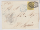 1858-H-67. * CUBA ESPAÑA SPAIN. ISABEL II. CORREO OFICIAL. 1858. OFFICIAL MAIL. SOBRE &frac12; ONZA. MARCA HABANA AZUL. - Voorfilatelie