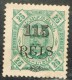 ZAMBEZIA (MOÇAMBIQUE) 1902 D. CARLOS I   115 REIS S/ 25 Rrs - Zambezië