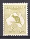 Australia 1913 Kangaroo 3d Olive 1st Watermark Die II MH - Listed Variety - Mint Stamps