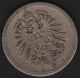 DEUTSCHES REICH 10 PFENNIG 1876 A - 10 Pfennig