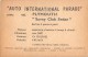 02765 "PLYMOUTH SAVOY CLUB SEDAN"  CAR.  ORIGINAL TRADING CARD. " AUTO INTERNATIONAL PARADE, SIDAM - TORINO". 1961 - Motores