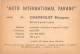 02766 "CHEVROLET BISCAYNE SEDAN"  CAR.  ORIGINAL TRADING CARD. " AUTO INTERNATIONAL PARADE, SIDAM - TORINO". 1961 - Moteurs