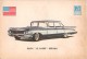 02776 "BUICK LE SABRE SEDAN"  CAR.  ORIGINAL TRADING CARD. " AUTO INTERNATIONAL PARADE, SIDAM - TORINO"1961 - Motores