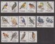 Aitutaki 1981 Bird Definitive Part Set 18 - 8 Pairs To 12c & $1 & $2 Singles - MNH - Aitutaki