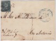 1855-H-20.* CUBA ESPAÑA SPAIN. ISABEL II. 1855. Ed.Ant.1. SOBRE &frac12; R. DE LA HABANA. MARCA BAEZA HABANA AZUL 1856. - Préphilatélie